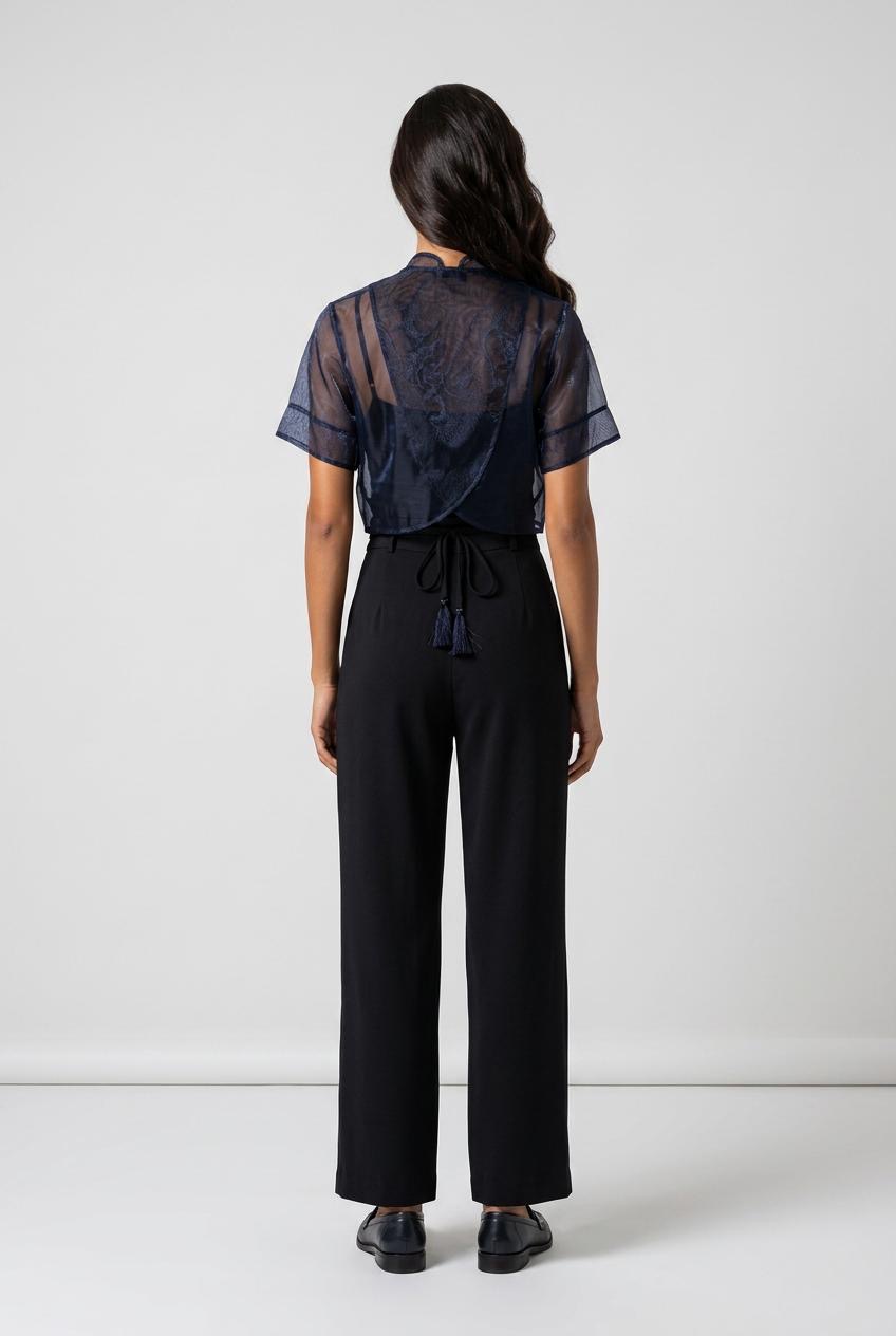 Celeste Embroidered Overlay Jumpsuit - Image 6