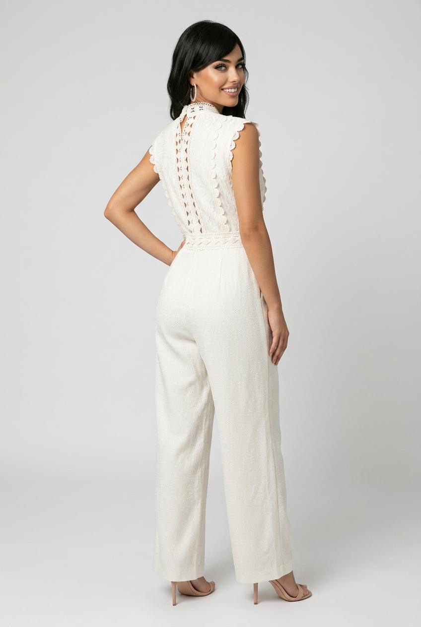 Ivory Lace Jumpsuit - Image 2