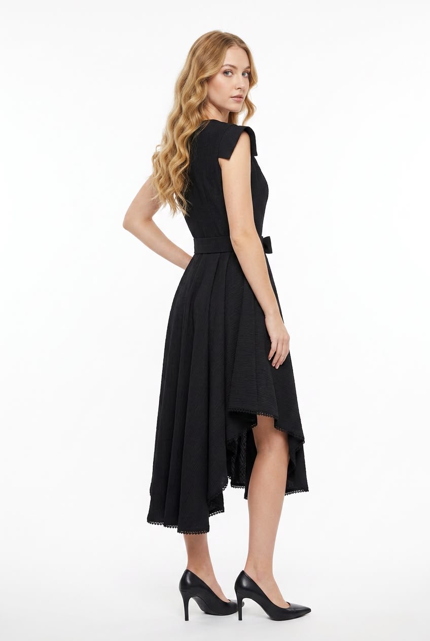 Aurora Asymmetric Midi Dress - Image 4