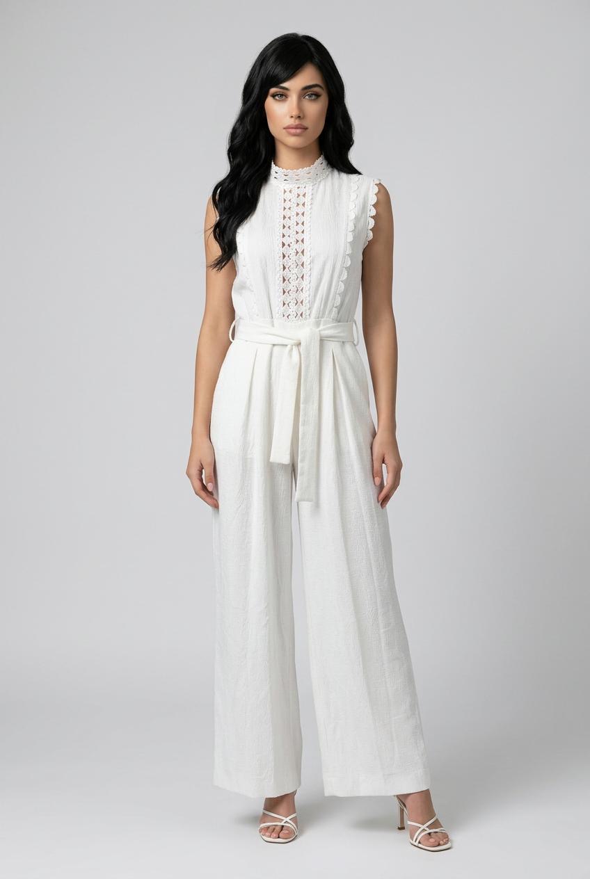 Ivory Lace Jumpsuit