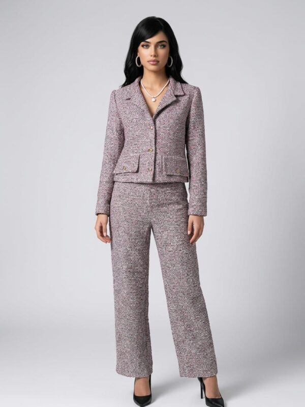 Luna Metallic Tweed Suit Set