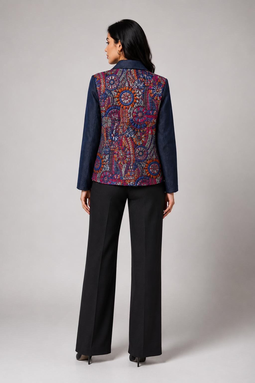Midnight Mosaic Denim Jacket - Image 5