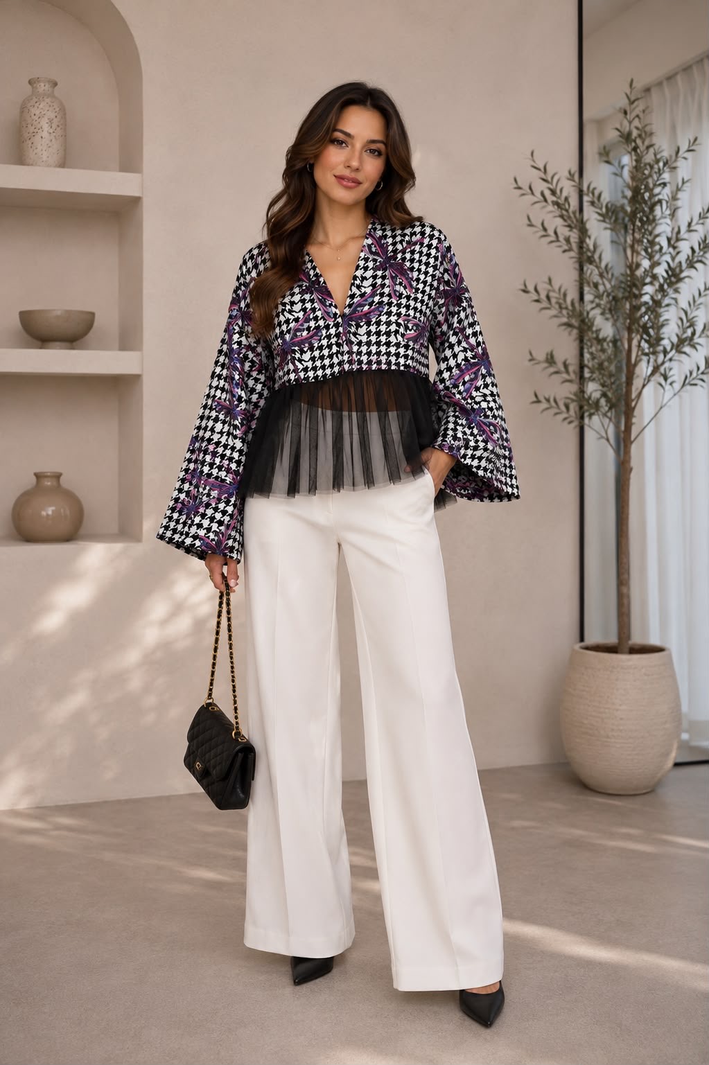 Butterfly Satin & Tulle Statement Jacket - Image 2