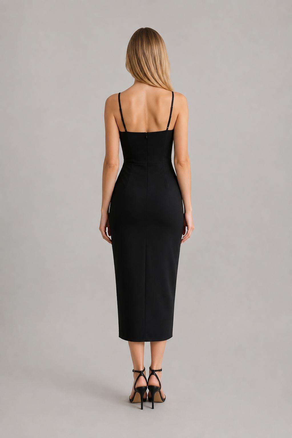 Midnight Beaded Midi Dress - Image 4