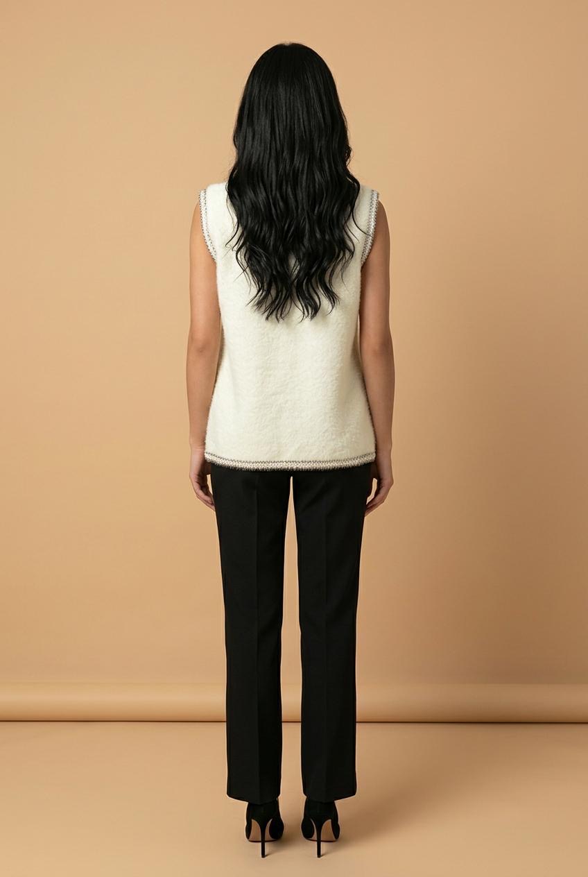 Luna Mohair-Style Winter Vest - Image 8