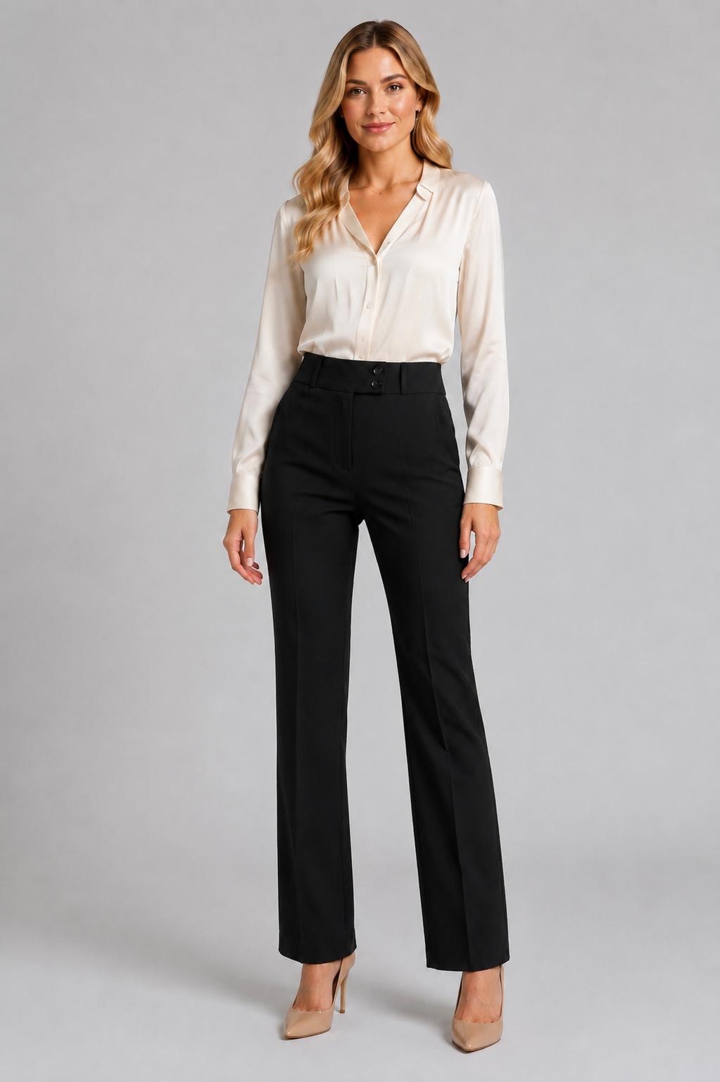 Classic Straight-Leg Dress Pants - Image 4