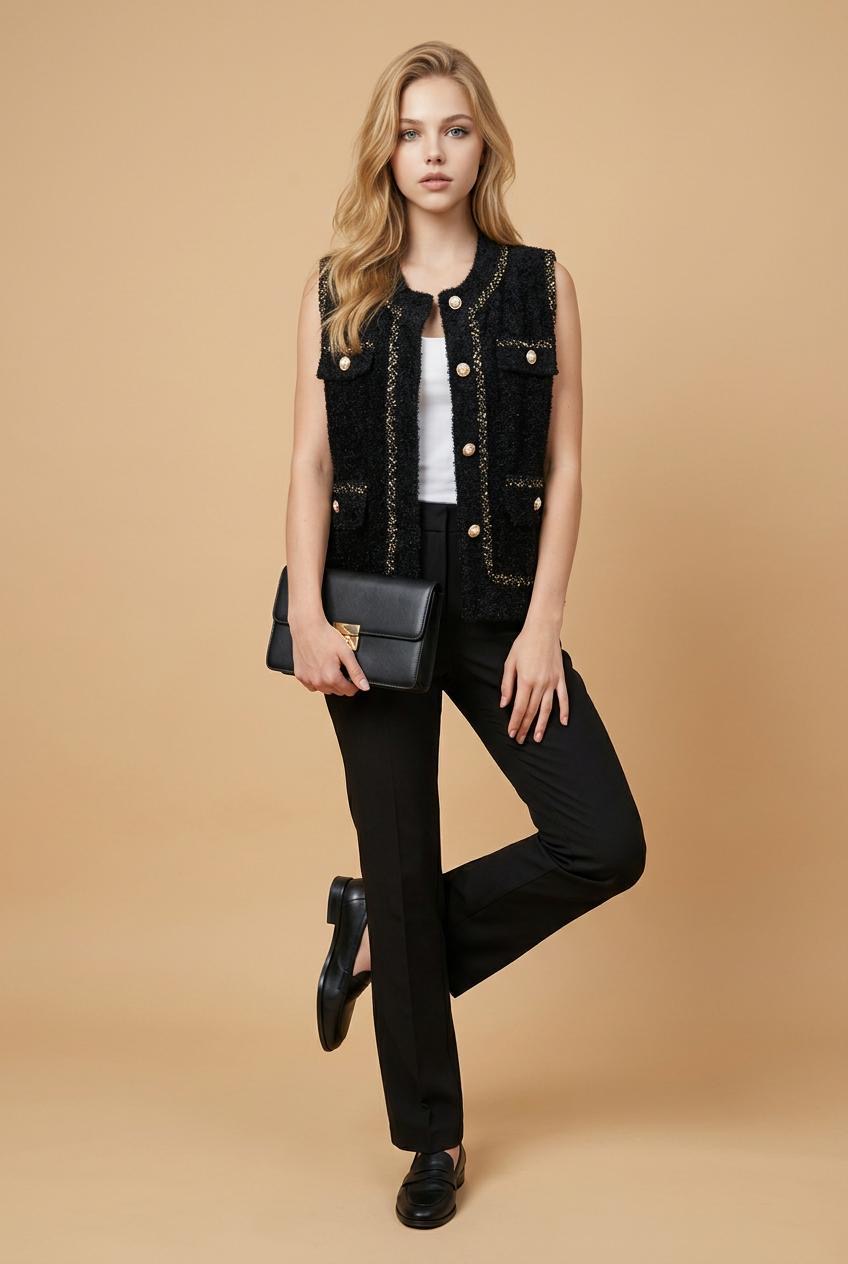 Luna Mohair-Style Winter Vest