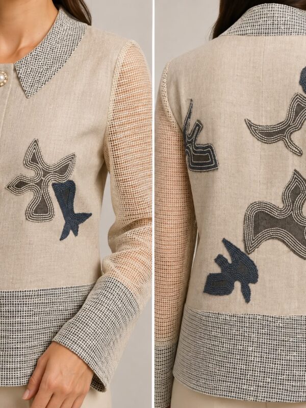 Lunart Embroidered Mesh Jacket